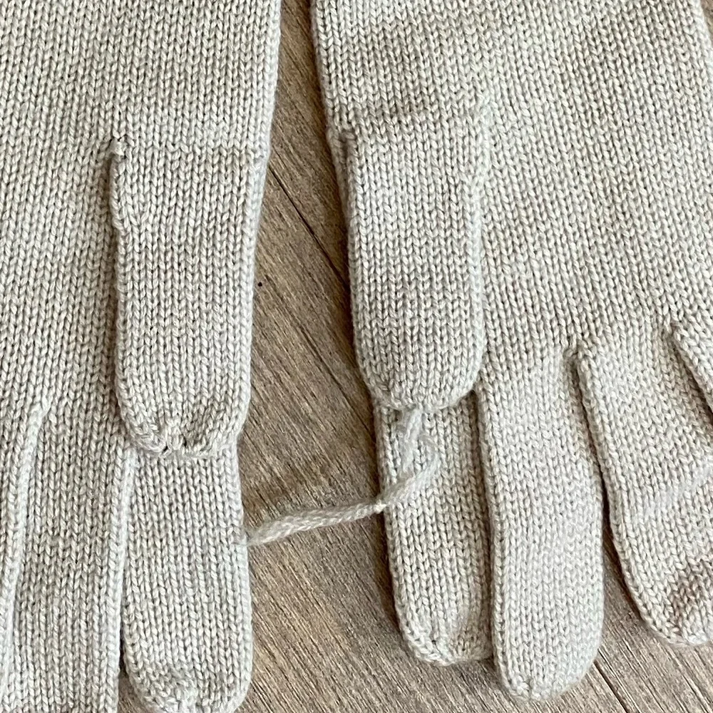 Loro Piana baby cashmere long pointelle gloves